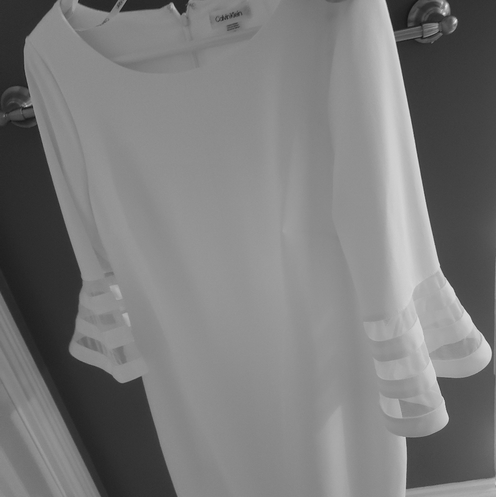 Calvin Klein size 12 white dress